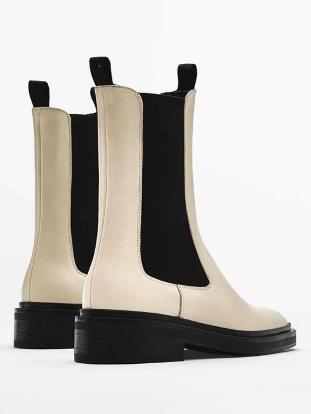 Massimo Dutti Women’s Chelsea Boots Size EU 39 / US 8.5
Cream / Off-white